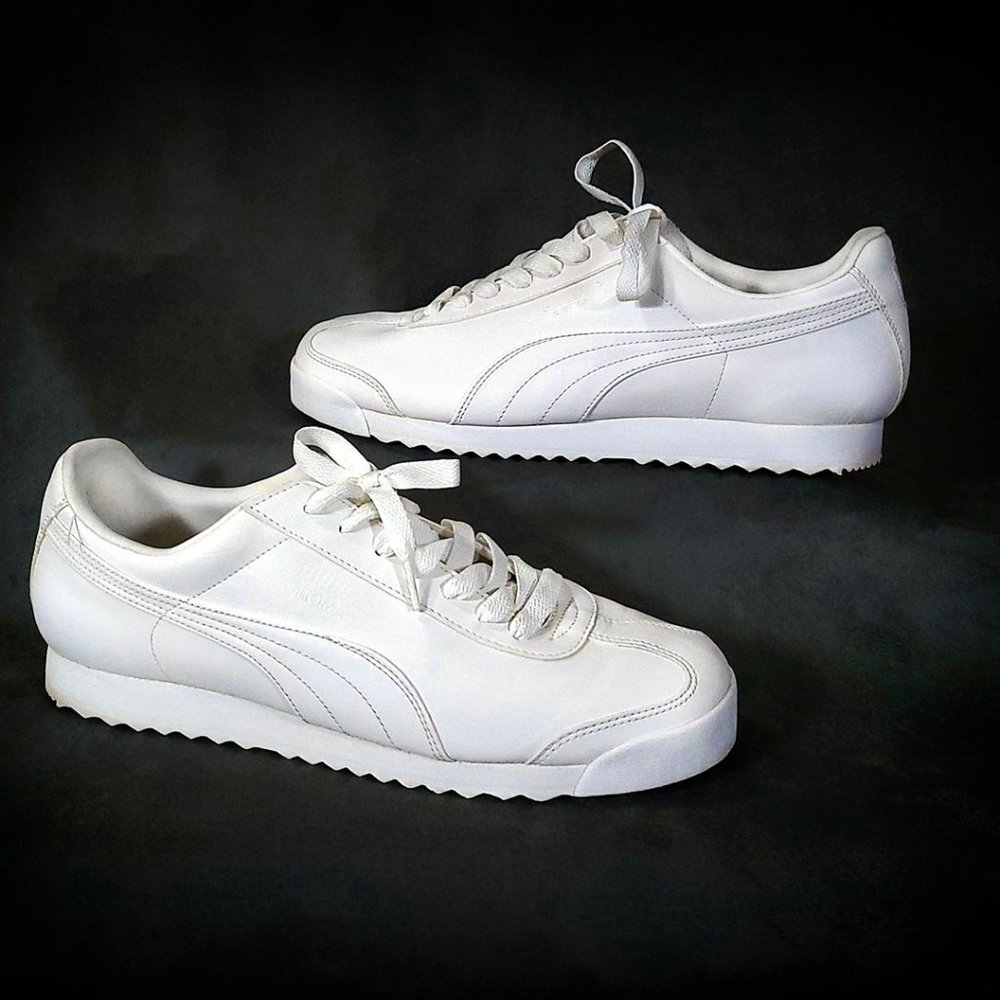 Puma Roma Basic Men's Shoes Sneakers | Classic White